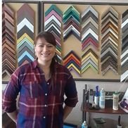 Crystal Lynn, owner of Kar Lynn Arts custom framing shop in Arlington TX